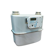 Счётчик газа объемный диафрагменный «Пульсар» СМАРТ-К G25Т, GSM, ИУСЦИФРА, слева направо, с антенной, с клапаном, с термокоррекцией